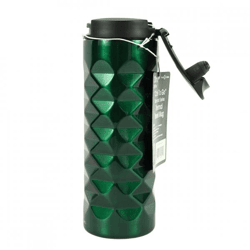 Green Canteen Edelstahl-Thermosflasche „Diamond“, grün, 370 ml