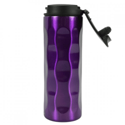 Green Canteen Edelstahl-Thermosflasche „Wave“, violett, 370 ml