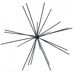 Housevitamin Ornament Feuerwerk Metall schwarz 25 cm