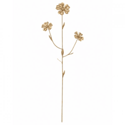 J-Line Kunstblume aus Metall, goldfarben, 56 cm