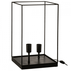 J-Line Tischleuchte schwarz EU-Stecker 50 cm