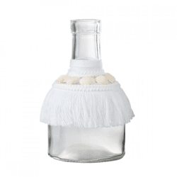 J-Line Vase „Schelp M“, weiß, 15 cm