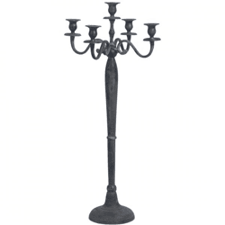 Kerzenleuchter Classic Aluminium Antik-Look 78 cm