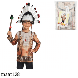 Kostüm Indianerhemd Kinder Größe 128