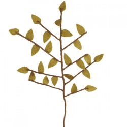 Artificial branch felt green 57 cm