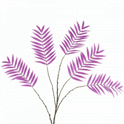 Künstlicher Palmwedelzweig lila 125 cm