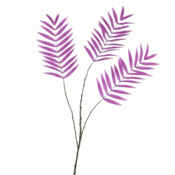Künstlicher Palmwedelzweig lila 87 cm