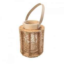 Windlicht Lofty Glam Rund natur 21 cm