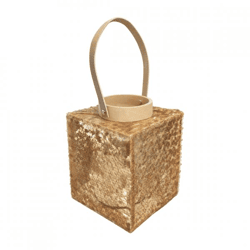 Windlicht Lofty Glam Square natur 20 cm