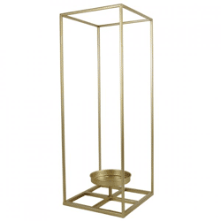 Laterne Metall gold 55 cm