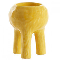 Light & Living Teelichthalter Katni, gelb, 15,5 cm