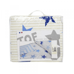Plaid Jungen und Sterne 130/150 navy blau