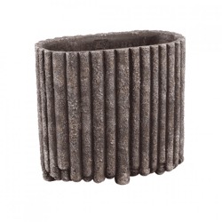 PTMD bloempot Morganne M ovaal bruin 30 cm