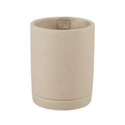 PTMD Blumentopf Vik S, Zement, Taupe, 18 cm