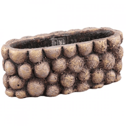 PTMD Blumentopf Gen L, oval, braun, 30 cm