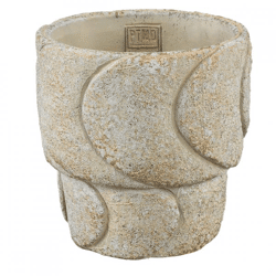 PTMD Blumentopf Gibran L cremefarben 17 cm