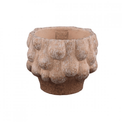PTMD Blumentopf „Neppy M“, Zementbraun, 16 cm