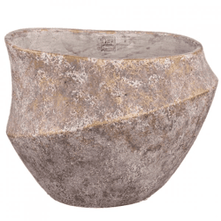 PTMD Blumentopf Rishell Big L, bronzefarben, 43 cm