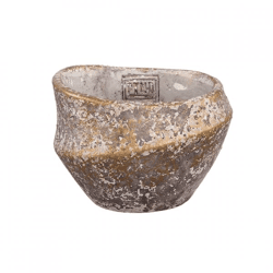 PTMD Blumentopf Rishell S, bronzefarben, 13 cm
