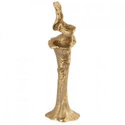 PTMD Kerzenhalter Mataly L aus Aluminium, goldfarben, 65 cm