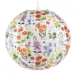 Rex London Laterne „Wild Flowers“ aus Papier, 40 cm