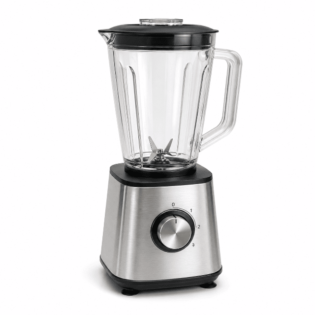 1.5-Liter Blender – Stainless Steel Housing – 4 Speed Settings