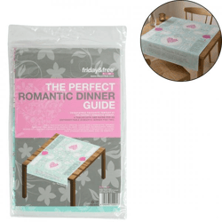 Tischdecke dinner guide grün/rosa 80 x 120 cm