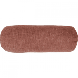 Tiseco Nackenkissen Baumwolle Slub Rost 15 x 45 cm