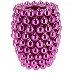 Vase Christmasball fuchsia 39 cm