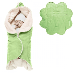 Wallaboo Babydecke Nore grün 85 cm