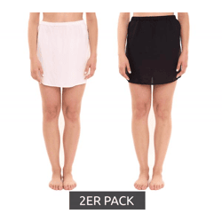 2er Pack BOYSEN´S Damen Mini-Rock modischer  Sommer-Rock 10317509 Schwarz/Weiß