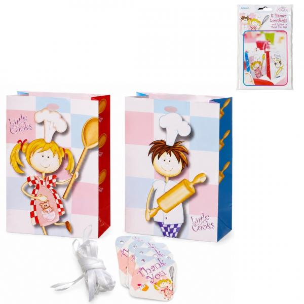 Amscan Geschenktüte „Little Cooks“, 14 cm, 8 Stück