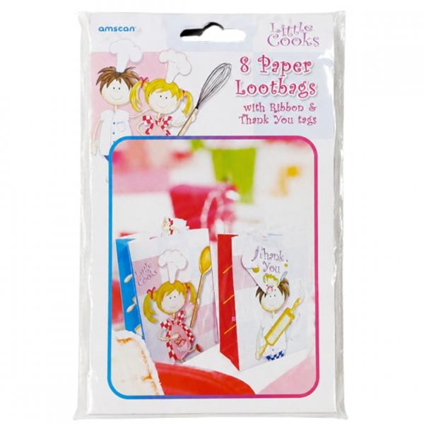 Amscan Geschenktüte „Little Cooks“, 14 cm, 8 Stück