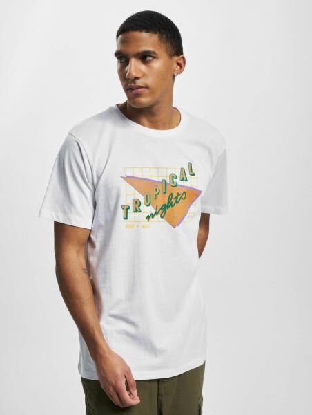 BAD+MAD Rio R-Ausschnitt T-Shirt wei&szlig;