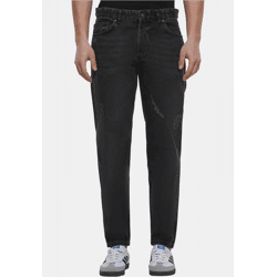 bequeme 2Y Premium Herren Jeans Stretch mit Baumwolle Schwarz