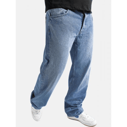 bequeme Dada Supreme Herren Jeans Reißverschluss Denim mit Baumwolle Blau