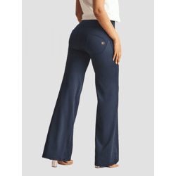 bequeme Freddy Damen Jeans Stretch Blau