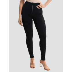 bequeme Freddy Damen Jeans Stretch Schwarz