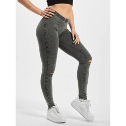 Comfortable URBAN CLASSICS Women's Stretch Oversized Pants, 200 g/m², with Cotton, Black