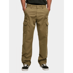 bequeme Urban Classics Herren Jeans Straight Fit Taschen 320 g/m² mit Baumwolle Oliv-Grün