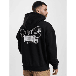 Comfortable Dangerous DNGRS Men's Hoodie with Large Hood, 460 g/m², Cotton Blend, Black