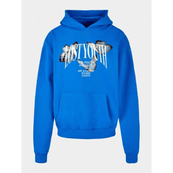 bequemer Lost Youth Herren Hoodie 460 g/m² mit Baumwolle Blau