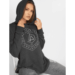 Comfortable Merchcode Women's Hoodie with Large Hood and Drawstring, 240 g/m², Cotton Blend, Black