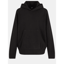 Comfortable Urban Classics Unisex Hoodie with Ribbed Cuffs and Hood, Made of Cotton, Black