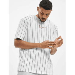 bequemes Karl Kani Herren T-Shirt 220 g/m² mit Baumwolle Weiß