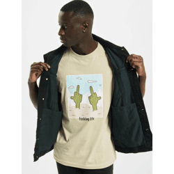 bequemes Mister Tee Herren T-Shirt 180 g/m² mit Baumwolle Beige