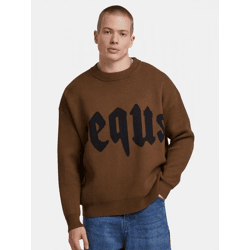 Comfortable PEQUS Men's Sweatshirt with Cotton, Brown