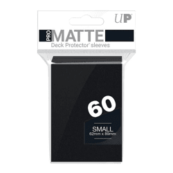 Black PRO-Matte Small Deck Protector Sleeves (60)