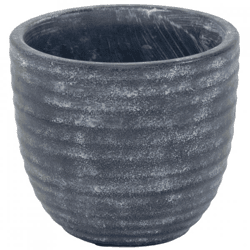 Blumentopf Turner Ei grau 18 cm