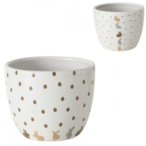 Boltze Blumentopf Tinka 10 cm, 2er-Set, sortiert